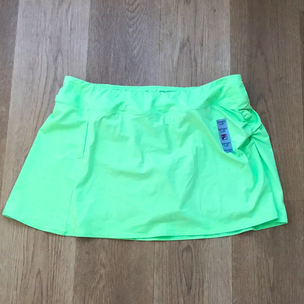NWT Fila Forza Ball Neon Green Short/Skort, Size XL
